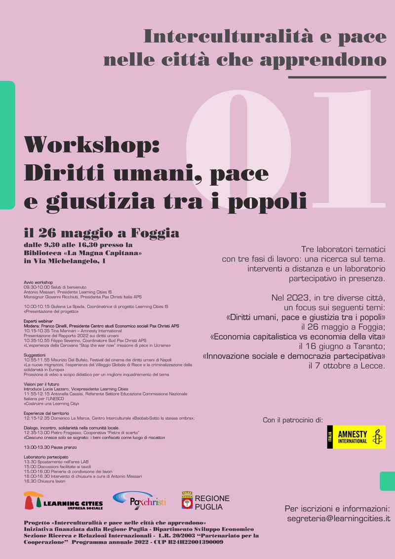 Locandina evento Interculturalità e Pace 2023