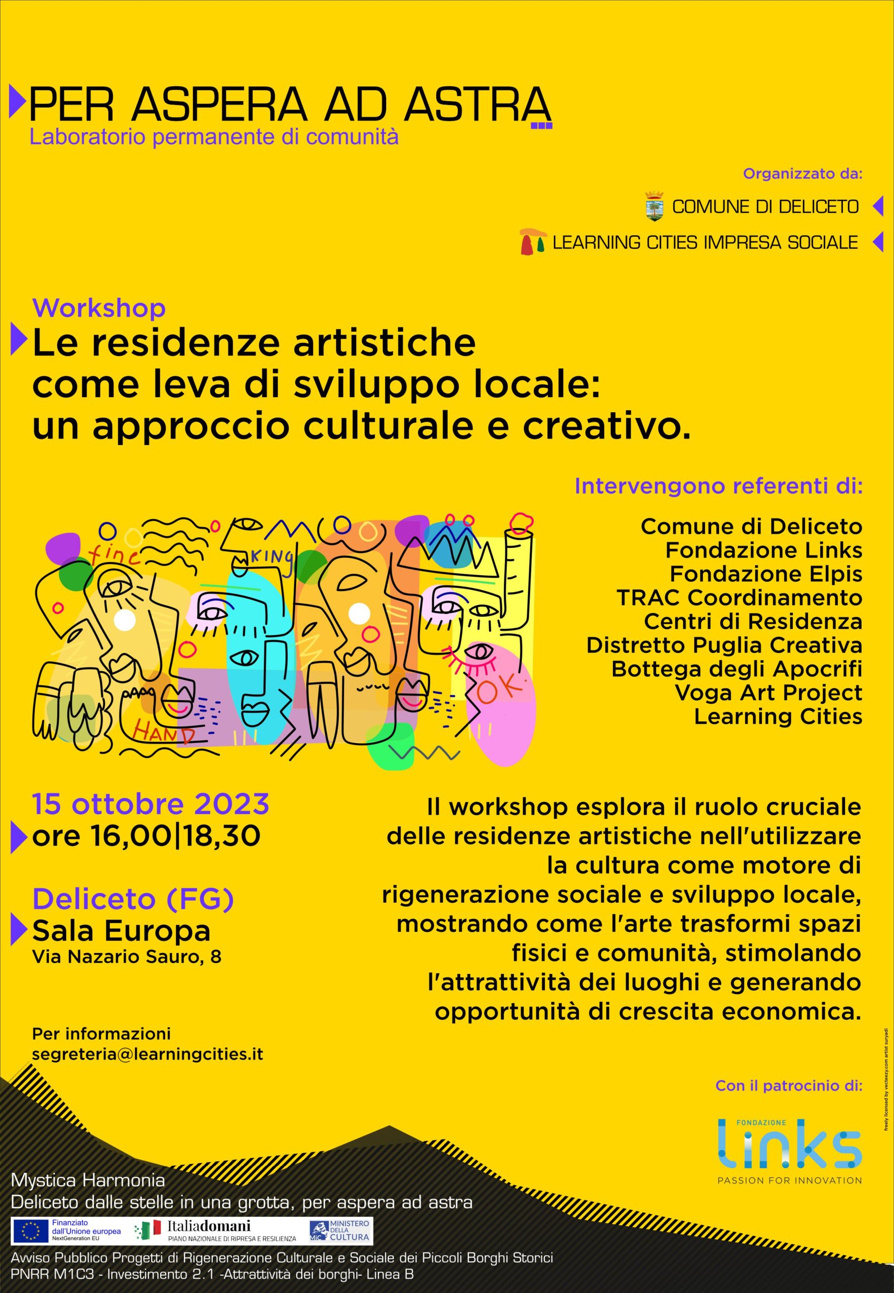 Le Residenze Artistiche come leva di sviluppo locale: un approccio culturale e creativo